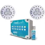 Kit De 2 Minilight 18 W Cable 5 Mts Con Fuente Y Controlador  1